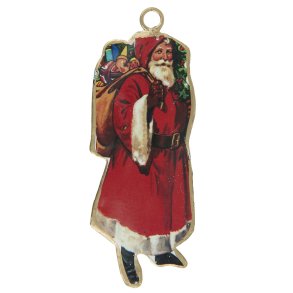 Julemand metal t/ ophng gavepose p ryggen 