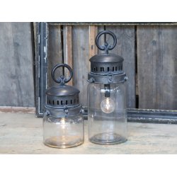 Fransk stald lanterne (inkl. pre og timer) - lille