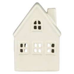 Hus til fyrfadslys  med 4 vinduer Stillenat fra Ib Laursen