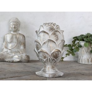 Vittel Dekor på fod m. guld mønster fra Chic Antique