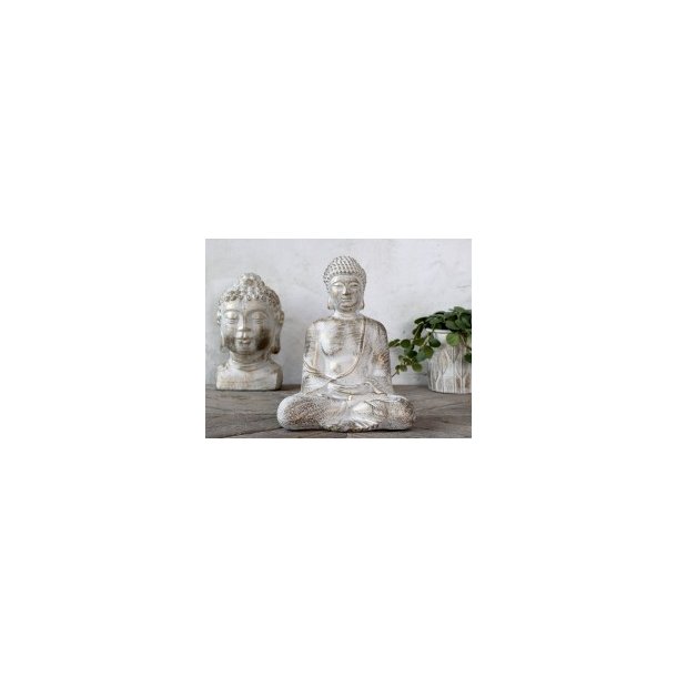 Vittel Buddha m. guld mnster fra Chic Antique