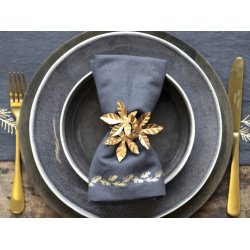 Servietring med blade