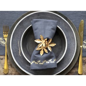 Servietring med blade