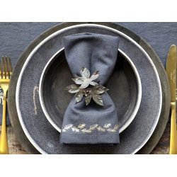 Servietring med blade