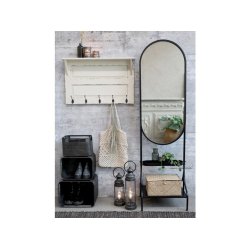 Knagerkke med 5 knager og 1 hylde fra Chic Antique