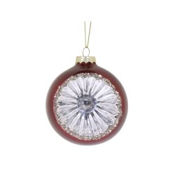 Julekugle med glimmer