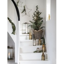 Lygte t/ fyrfadslys udstanset stjerner 