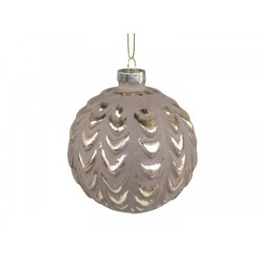 Julekugle med guld mnster