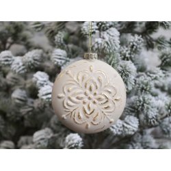 Julekugle med guld mnster