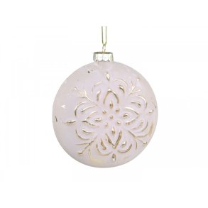 Julekugle med guld mnster