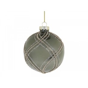 Julekugle med glimmertern fra Chic Antique