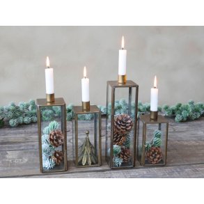 Lysestage med plads til dekoration fra Chic Antique