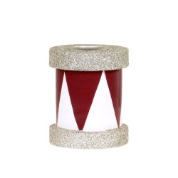 Lysestage tromme med glimmer fra Chic Antique