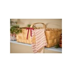 Viskestykke Juliane med rde trer og snefnug fra Ib Laursen