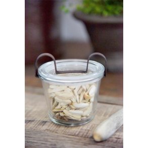 Glaskrukke med lg - vintage - 1,8 dl