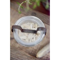 Glaskrukke med lg - vintage - 1,8 dl