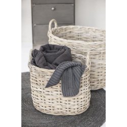 Vintage quilt i farven antracit fra Ib Laursen 