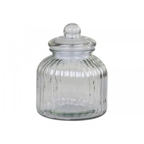 Opbevaringsglas med riller