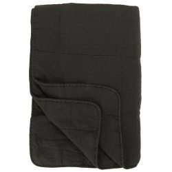 Vintage quilt i farven antracit fra Ib Laursen 