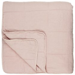 Sengetppe i dobbelt quilt / rosa - Ib Laursen
