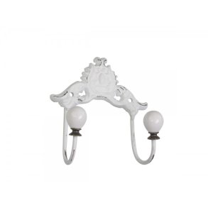 Knagerkke med porcelnsknob og dekor 