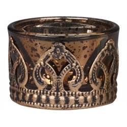 Fyrfadsstage med guld dekoration