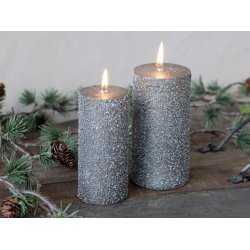 Rustikt bloklys med glimmer fra Chic Antique