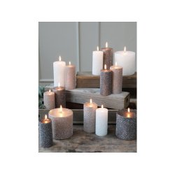 Rustikt bloklys med glimmer fra Chic Antique