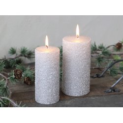 Rustikt bloklys med glimmer fra Chic Antique