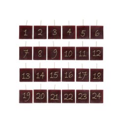 Firkantede kalenderlys fra Chic Antique