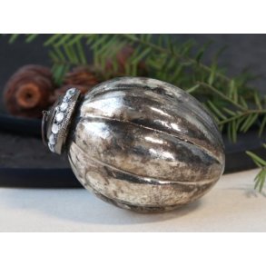 Vintage drbe julekugle m/ similitop fra Chic Antique