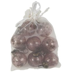 Pose med 8 stk. mini glaskugler fra Ib Laursen