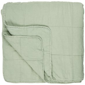 Vintage quilt sengetppe dobbelt misty jade
