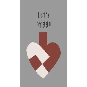 Serviet flethjerte og Let's hygge fra Ib Laursen