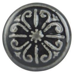 Greb keramik mrkegr blomst