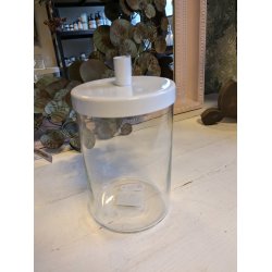 Glasstage med metallg til kertelys fra Ib Laursen