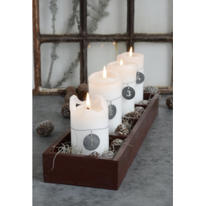 Aflang kasse med 4 rum - Ib Laursen