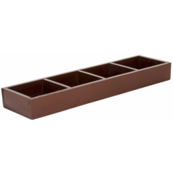 Aflang kasse med 4 rum - Ib Laursen