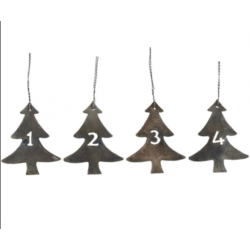 Vedhng juletr 1-4 antik look fra Ib Laursen