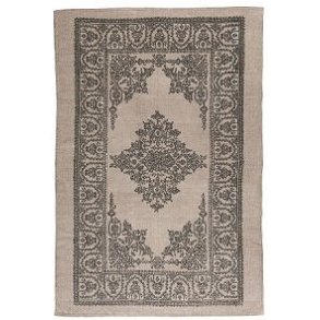 Gulvtppe malva med grt tryk Ib Laursen