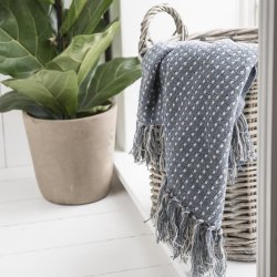 Plaid stvbl med creme firkantmnster 