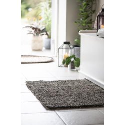 Drmtte med gummi bagside, jordfarvet