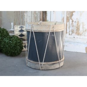 Vintage tromme med lder - Hndlavet