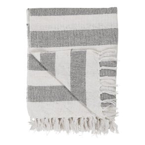 Plaid hvid m. sorte striber - Ib Laursen